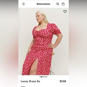 Reformation dress- short sleeved midi